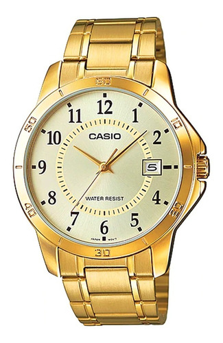 Reloj Casio De Hombre V004g-9 Dorado Original / Lhua Store