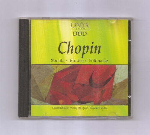 Chopin Sonata Etudes Polonaise Vitalij Margulis Cd Holanda