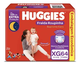 Fralda Xg Huggies Roupinha Supreme Care Kit 2 Unidades Tamanho Extra Grande (xg)