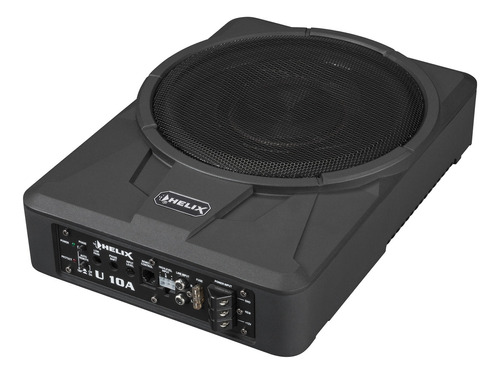 Subwoofer Helix U 10a Slim Potenciado 10 PuLG. Caja Aluminio Color Negro