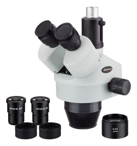 Amscope Cabeza Estéreo Del Microscopio Del Poder Del Zoom .