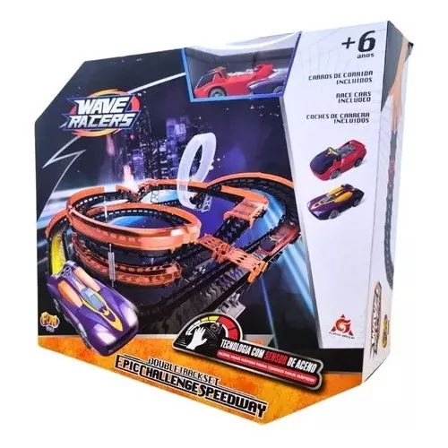 Pista e Carrinhos Hot Wheels Wave Racers Epic Challenge Fun 8599-6