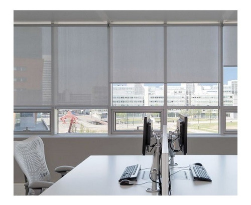 Cortinas Roller - Screen Gris - Pronta - 0.80 X 2,20