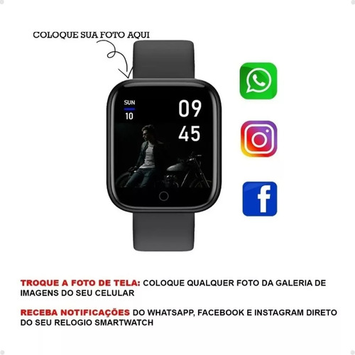 Relógio Smartwatch Android Ios Inteligente D20 Bluetooth Fba