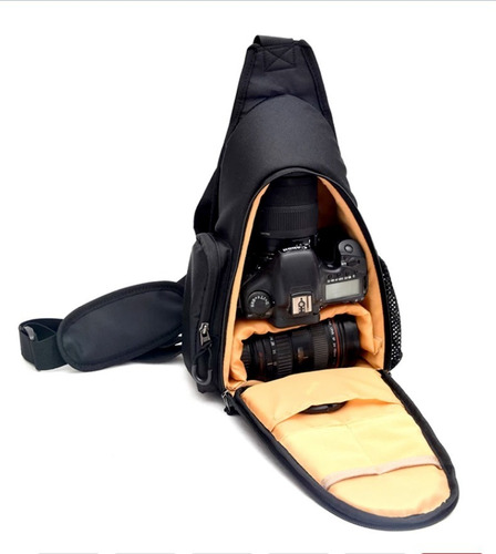 Mochila Para Cámara Fotográfica Lona Sintética Reforzada