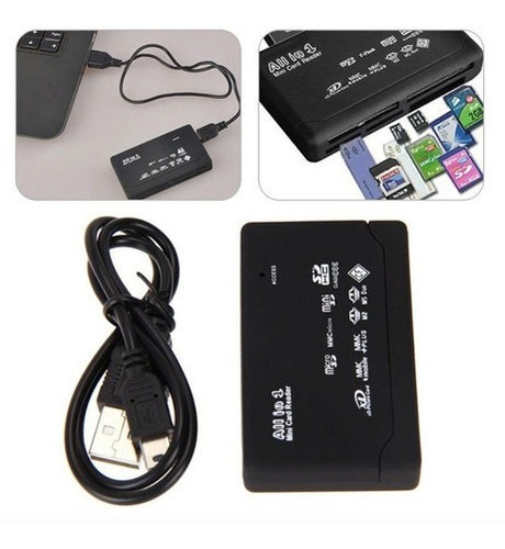 Lector De Memorias Todo En Uno Xd Cf Micro Sd Pro Duo Ms