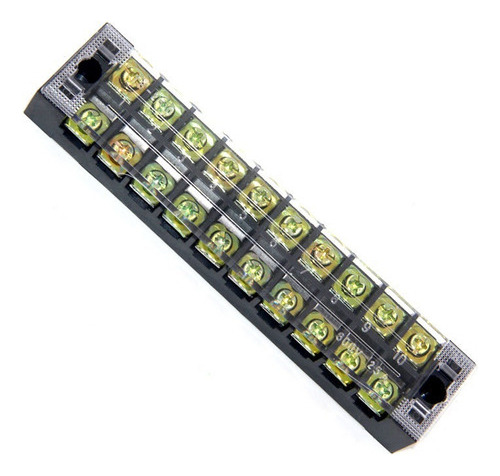 10x Connector 10 Positions Bloque De Terminales 25a 600v