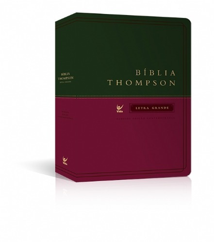 Bíblia De Estudo Thompson Luxo Verde E Vinho - Letra Grande