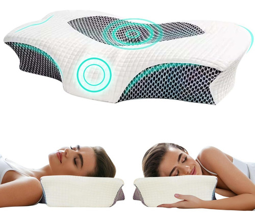 Almohada Ortopedica Cervical Cuello Soporte Memory Foam Gel