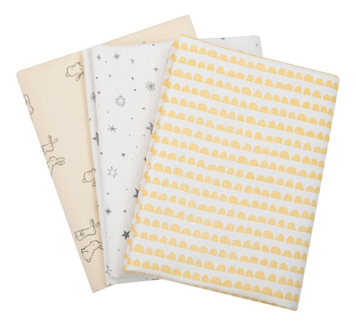 Kit Ajuar Bebé 10 Piezas Mantilla Toalla Pañal Babero Lujo Color Neutro
