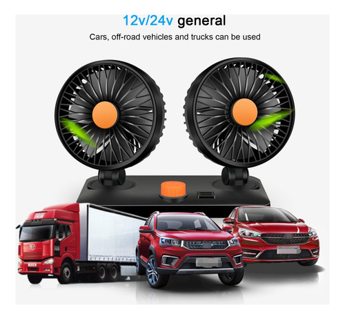 Ventilador De Coche L Con 6 Aspas De Ventilador Circulator D