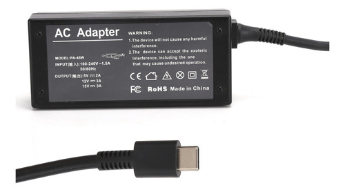 Cargador 45w Adaptador De Corriente Para Computadora 15v 3a