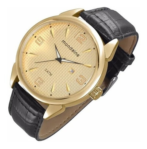 Relógio Mondaine Dourado 76410gpmvdh2 Elegante De Luxo