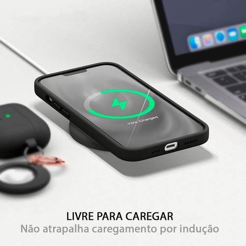 Kit Capa + Película 3d Para iPhone 16e Silicone Colorido