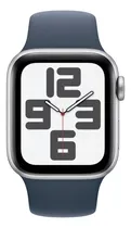 Comprar Apple Watch Se Gps (2da Gen)  Caja De Aluminio Color Plata Plata Correa Deportiva Azul Tempestad Plata