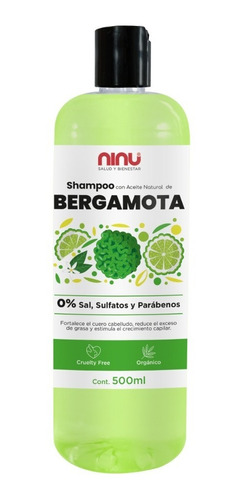 Shampoo Aceite De Bergamota Ninu Libre De Sulfatos