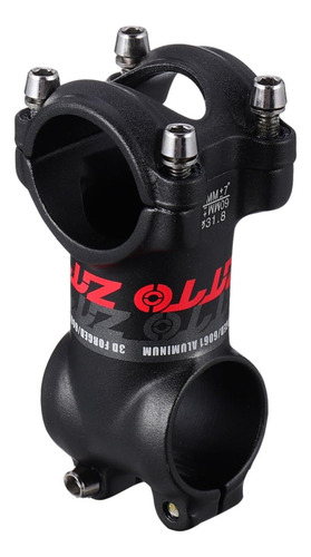 Stem Ztto Bicicleta 7° X 60mm. Para Manubrio 31,8 Logo Color Negro Largo 60 Cm