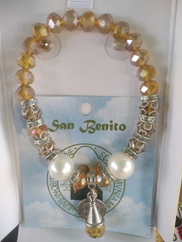 Pulsera Con Medalla De Protección De San Benito