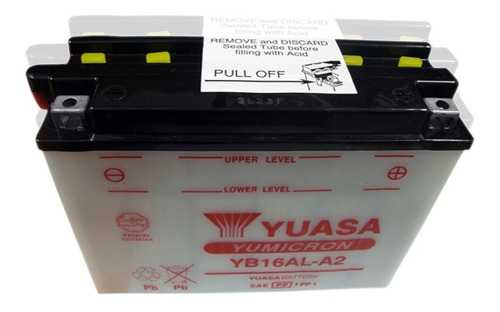 Bateria Yuasa Yb16al-a2 Yb16ala2 - Obviamente En Fasmotos