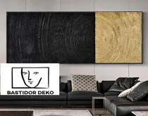 Comprar Cuadros Abstractos Pintados Modernos Texturados Metalizado!!