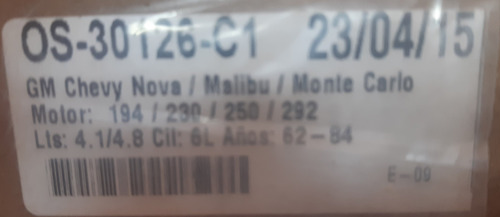 Empacadura De Carter Chevy Nova Malibu Montecarlo 79-84