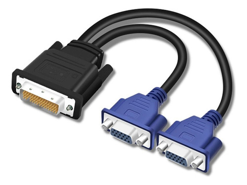 Adaptador De Cable De Vídeo Dms 59 A Monitor Dual Vga Hd 108