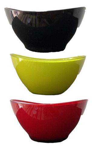 Bowl Compotera Ovalada Medida Para Postre Diseños X6 Unidad