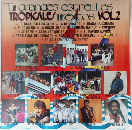 Las Grandes Estrellas Tropicales Y Sus Exitos Vol.2 Lp