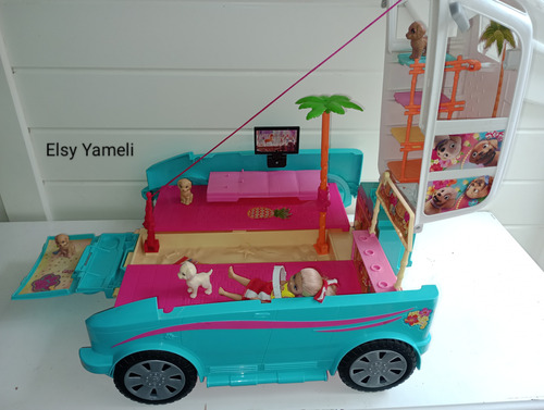 Carro De Barbie Parque De Perritos Chelsea Azul Claro (Usado)