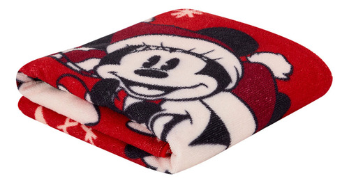 Toalla Premium Para Baño 75x147cm Mickey Navidad Esfera Color Rojo