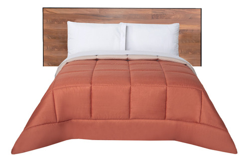 Edredón Duvet Matrimonial Naranja Dos Vistas Aragón Diseño de la tela Liso