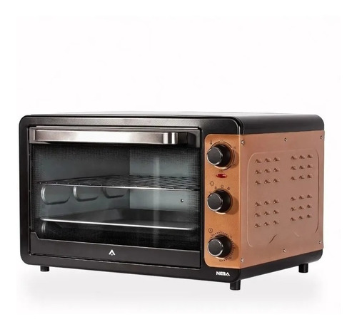 Horno De Mesa Eléctrico Neba Nh35shp 35l Color Dorado 220v