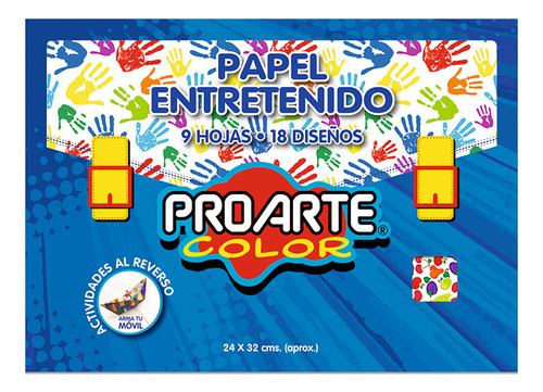 Carpeta Papel Entretenido 9 Pliegos 18 Diseños