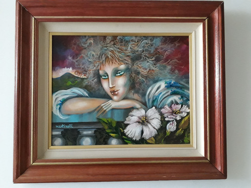 375- Sérgio Martinolli. Ose. 73x63cm Com Mold. Crepúsculo. (Usado)