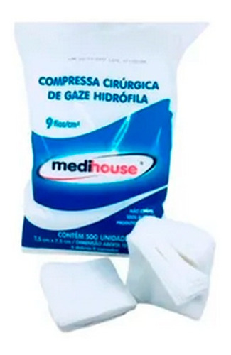 Gaze 9 Fios Com 500 Un - Medihouse