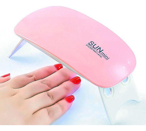 Cabina Sun Mini Para Uñas UVLed Color Rosa