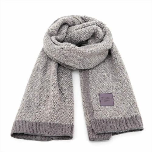Bufanda Abrigada Para Mujer Oreiro Love Invierno Moda Dama Gris | Modelo 18772 Liso Único