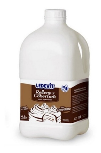 Crema Ledevit Relleno Y Cobertura Sabor Chocolate 4,5 Kg.