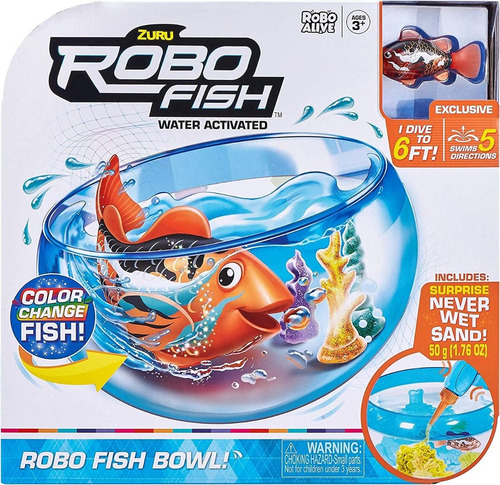 Imagen 5 de 5 de Playset Robo Alive Robo Fish Peces Robóticos Nadadores 7126