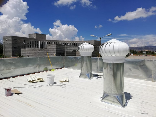 Imagen 4 de 9 de Extractor Atmosférico Tipo Cebolla 36 Pulgadas Galvanizado