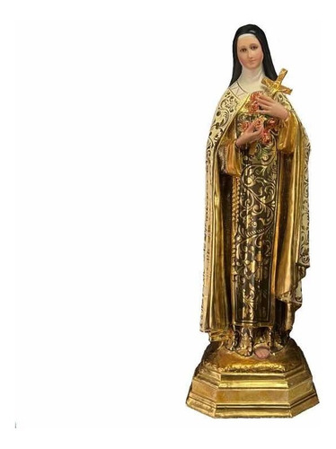 Santa Teresita Del Niño Jesús 88cm Hoja De Oro