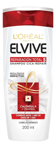 Shampoo Reparación Total 5 Elvive L'Oréal 200ml