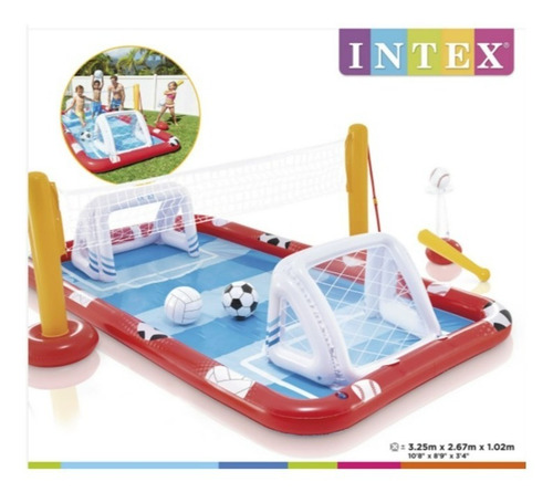 Alberca Inflable Infantil Juegos Deporte Futbol 57147 Intex