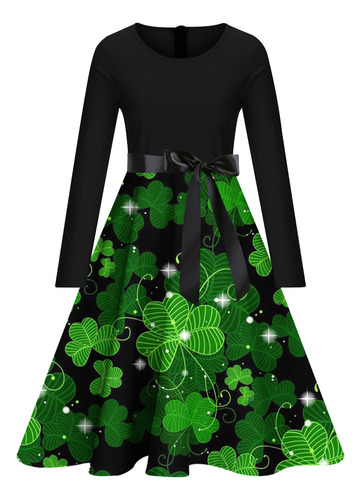 Vestido S Para Mujer Del Día De San Patricio De Manga Larga