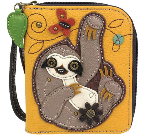 Chala Sloth Zip-around Chala Bolsos Chala Wallet Sloth Lover