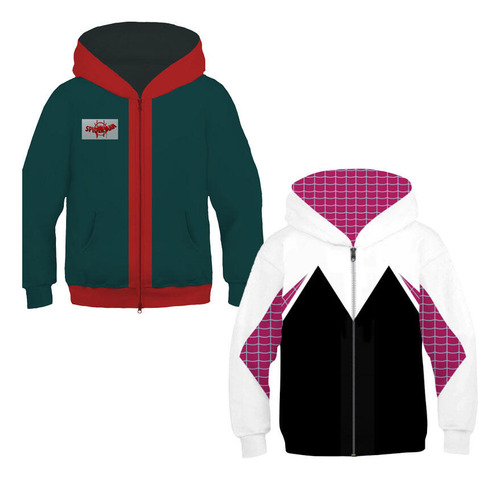 Sudaderas Con Capucha Para Niños, Estilo 3d, Con Cremallera,