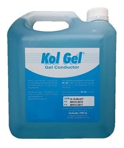 Gel Conductor Cavitacion Ultrasonido Galon Invima +envio W11
