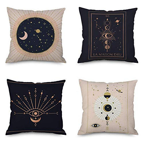 Fundas De Almohada Venus*l Juego De 4, Misterioso Ojo D...