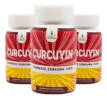 Kit De 3 Frascos De Curcuyin Lemon Cochella- 30 Tabs Sabor Sin sabor