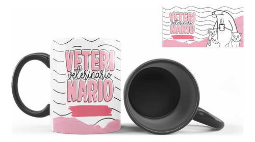 Taza Interior De Color, Flork, Veterinario, M, 11oz, Meme